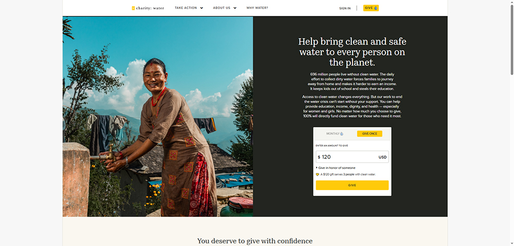Charity: Water 受助人故事與長期捐款者關係管理