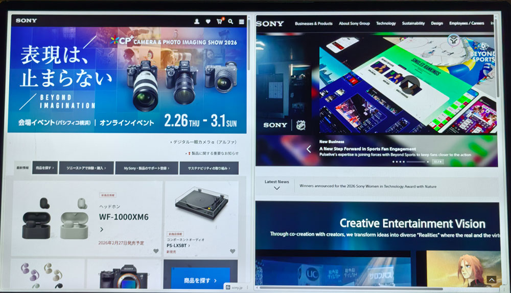 Sony 全球多語言網站架構範例，展示二級目錄與獨立國別網域的本地化內容佈局